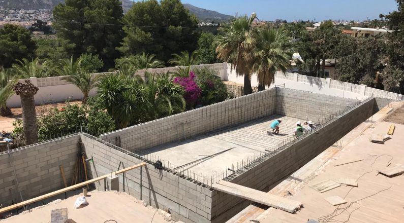 Bouw Infinity Zwembad - Alfaz del Pi