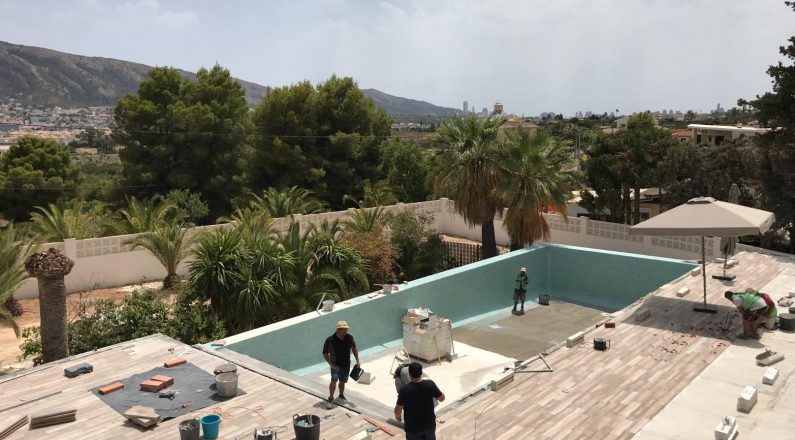 Bouw Infinity Zwembad - Alfaz del Pi